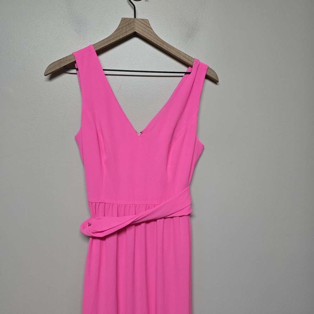 Lilly Pulitzer Maurine‎ Sleeveless Tiered Maxi Dress Prosecco Pink Sz 2 Resort - Picture 7 of 13